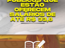 Concursos públicos que estão oferecem salários de até R$ 33,8-2023-05-22