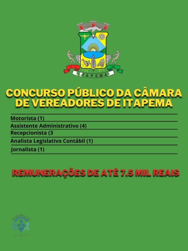 Concurso Público da Câmara de Vereadores de Itapema-2023-08-18